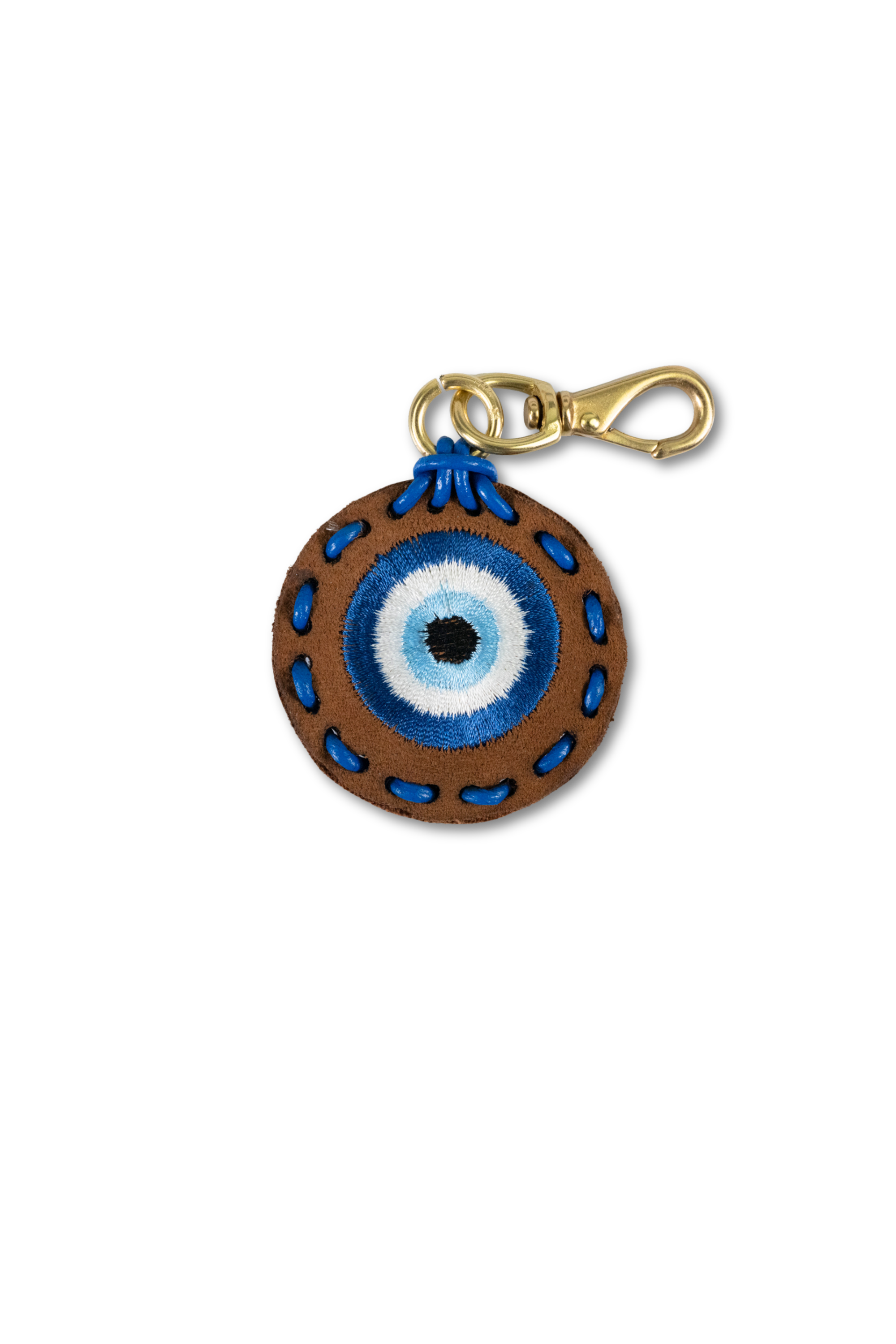Small Circle Laced Charm - Evil Eye