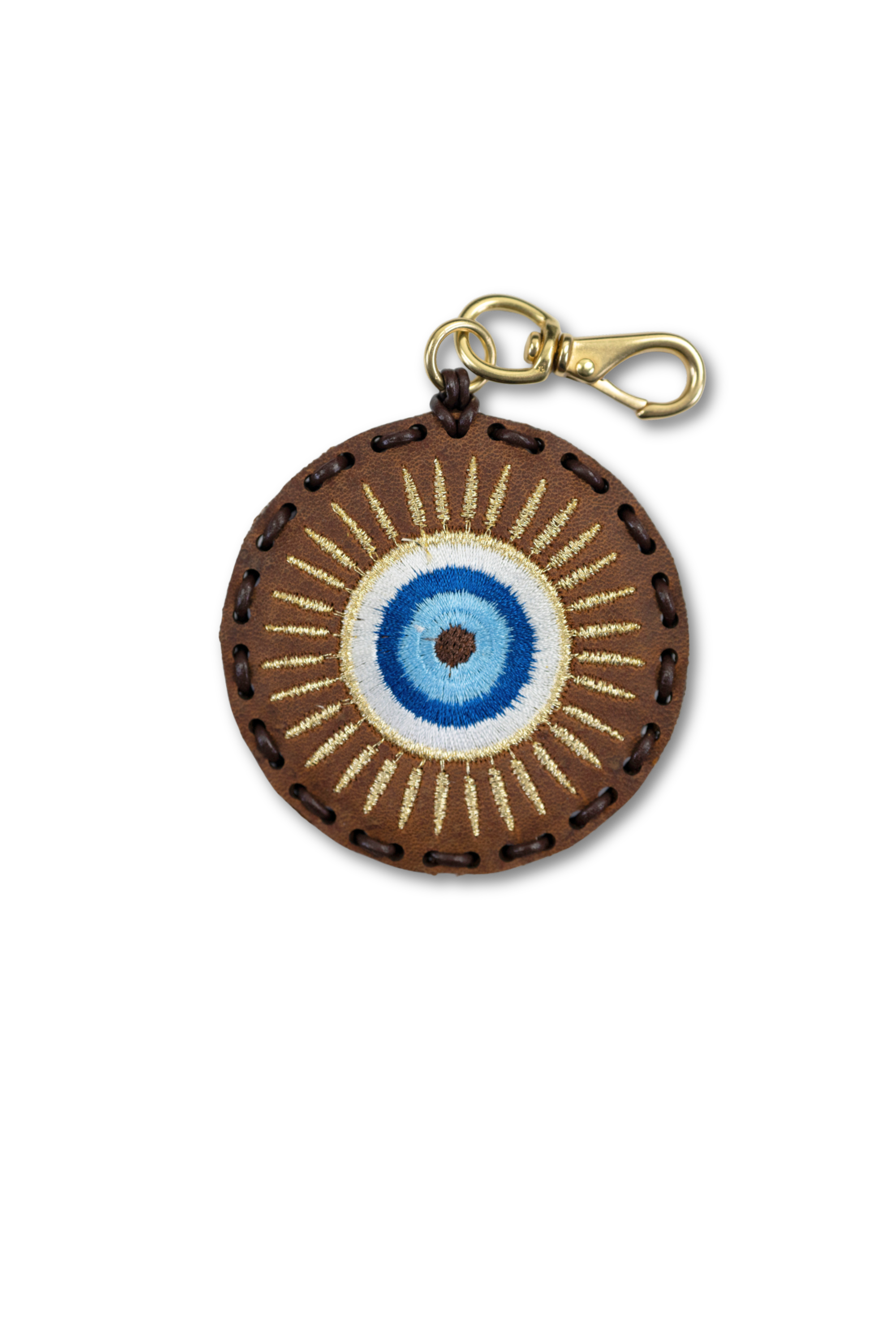 Large Circle Laced Charms- Evil Eye