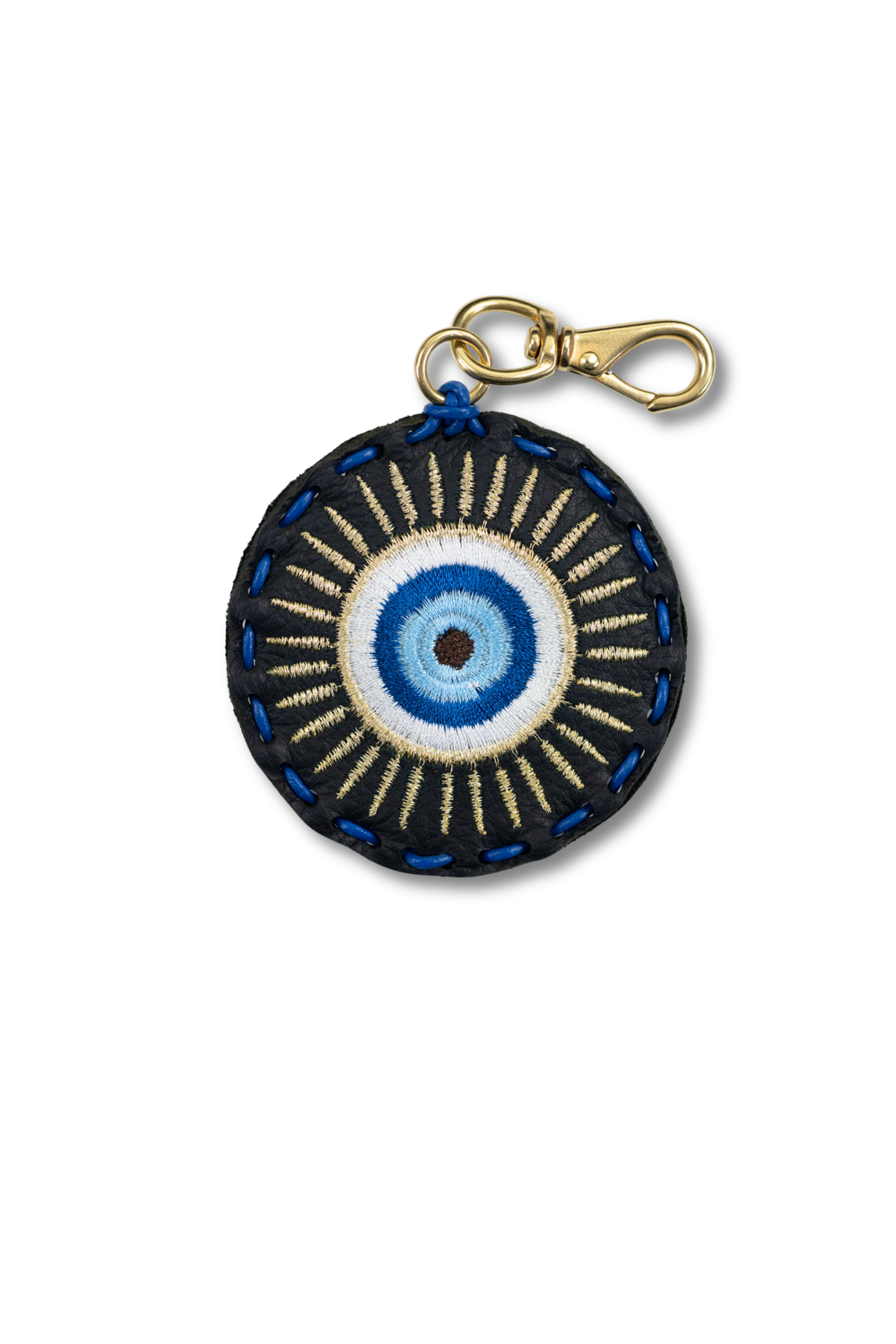 Large Circle Laced Charms- Evil Eye