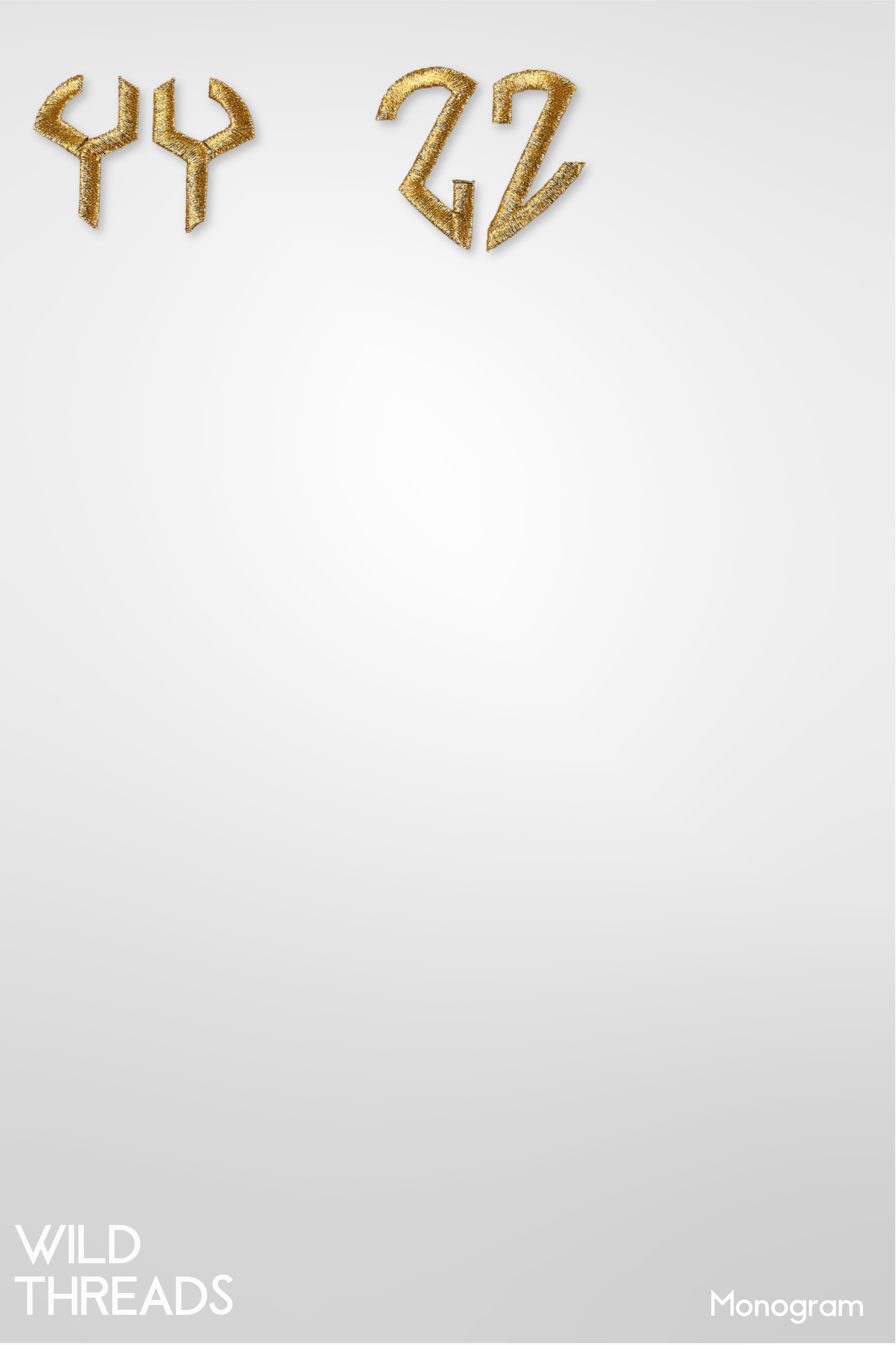 Laced Monogram Heart 2 Letters