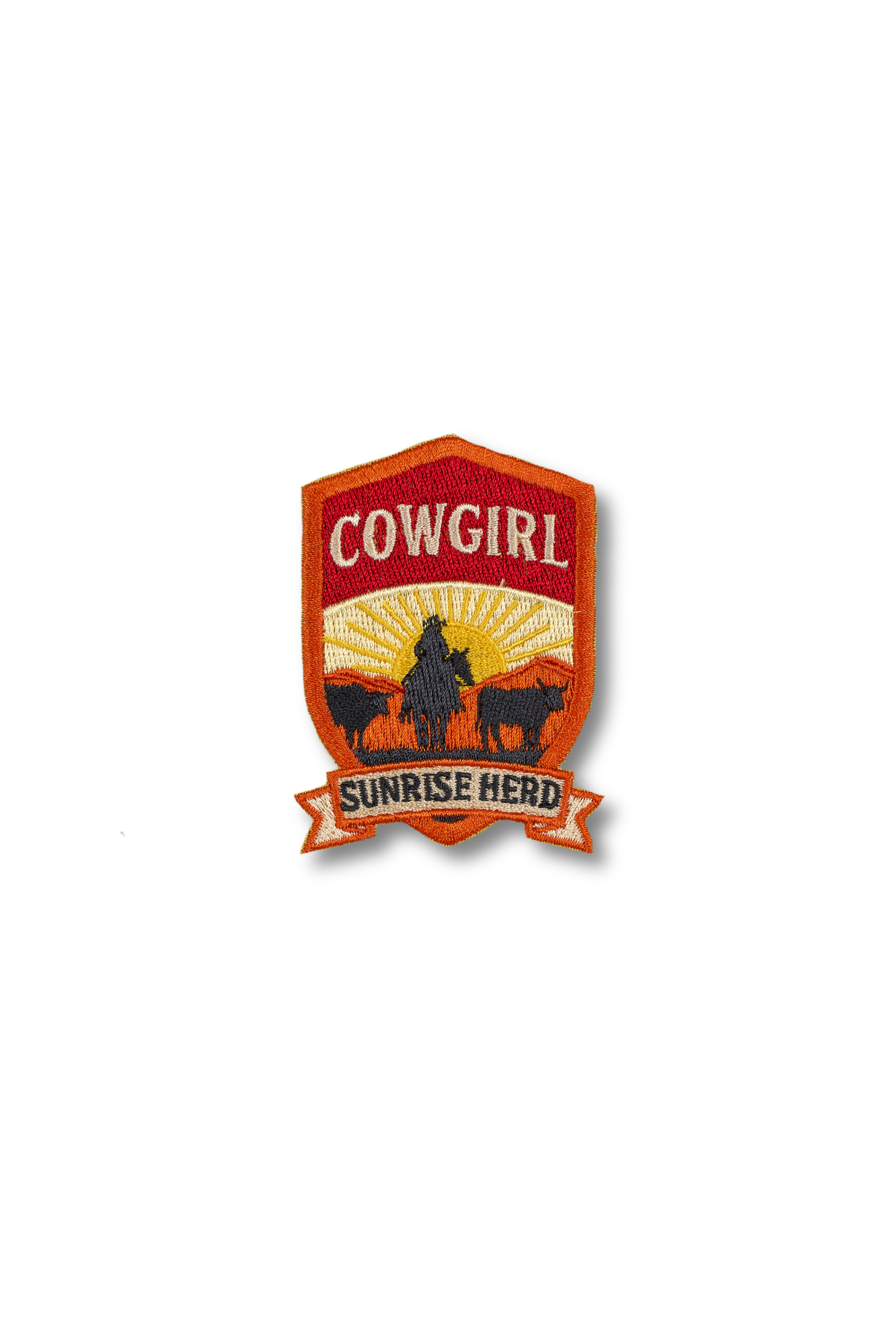 Cowgirl Sunrise Herd Patch