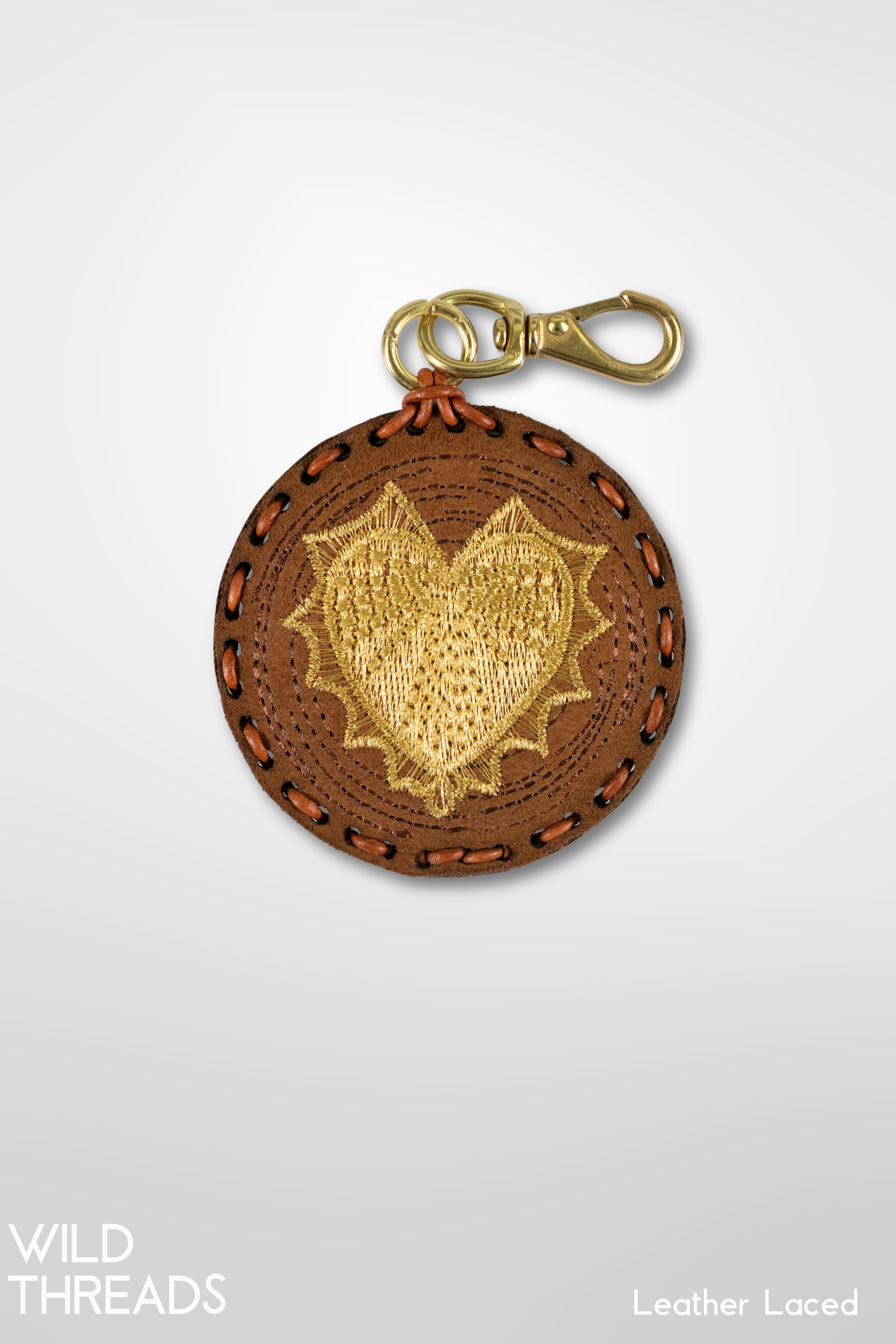 Pretzel with Leather Laced Heart Stack