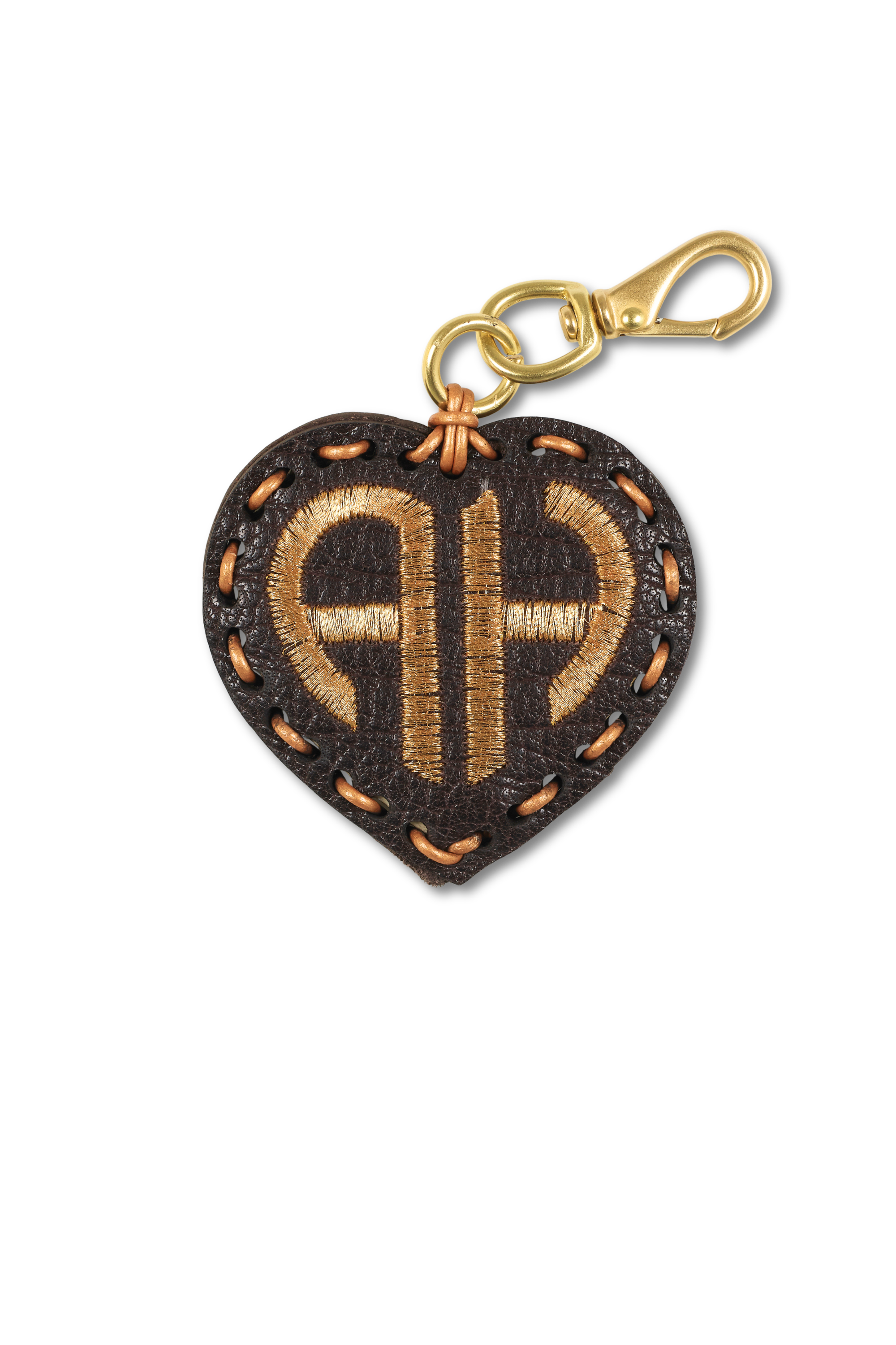 Laced Monogram Heart 2 Letters
