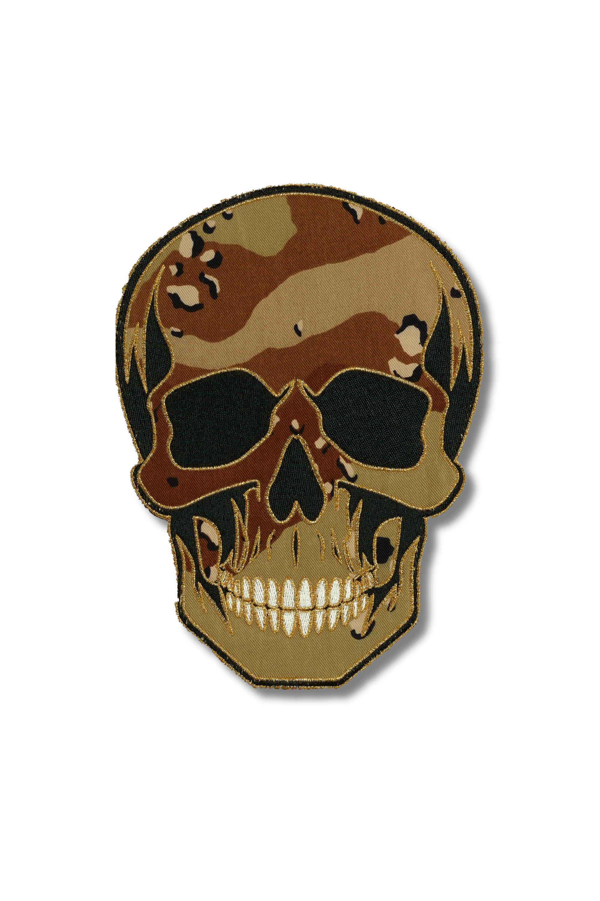 Desert Camo Skull Patch