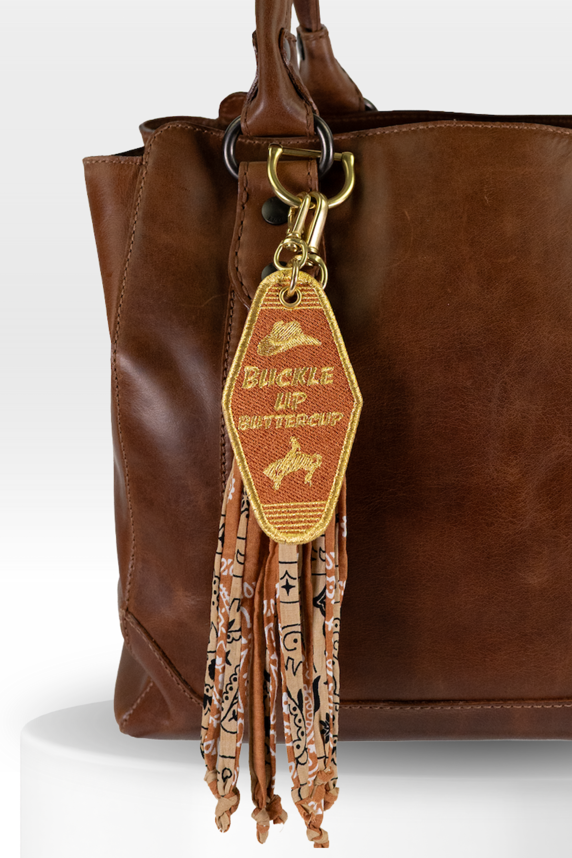 Buckle Up Buttercup Vintage Room Key Stack