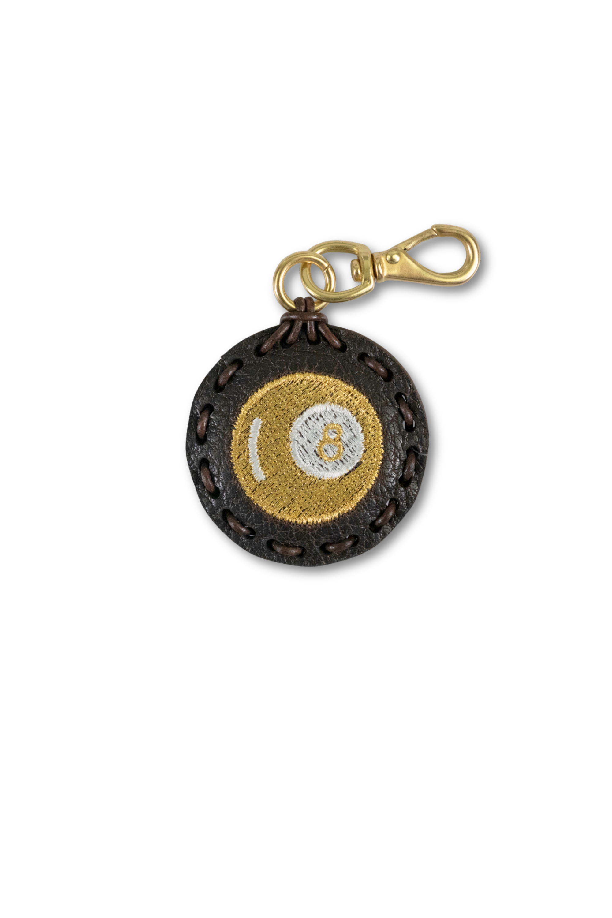 Small Circle Laced Charm - 8 Ball