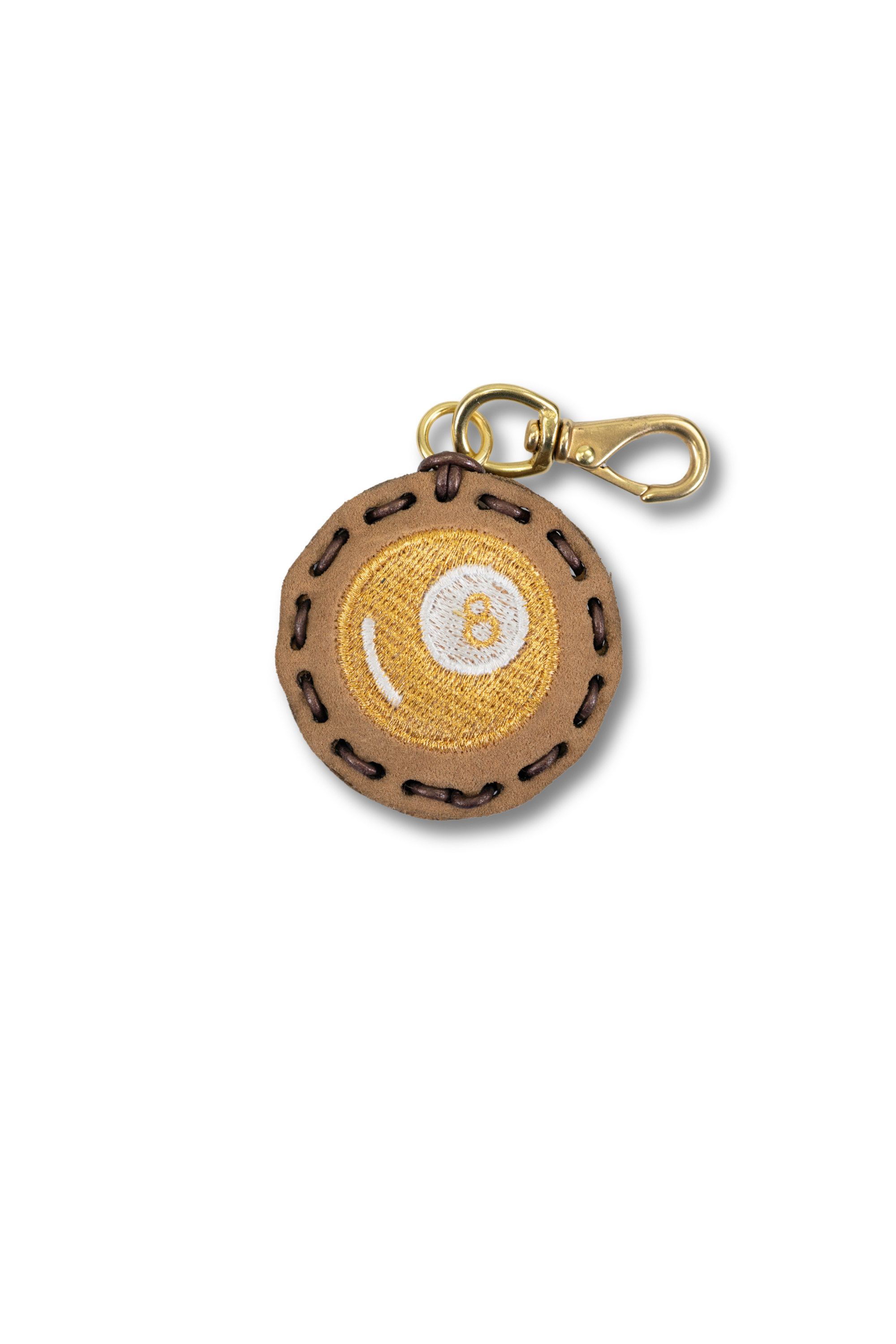 Small Circle Laced Charm - 8 Ball