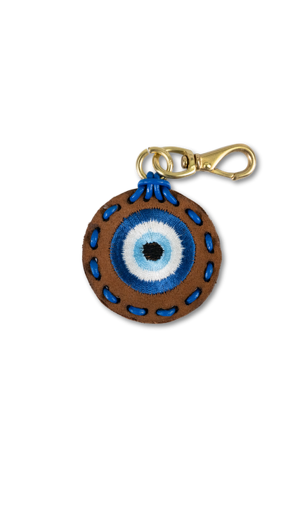 Small Circle Laced Charm - Evil Eye