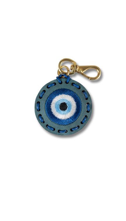 Small Circle Laced Charm - Evil Eye