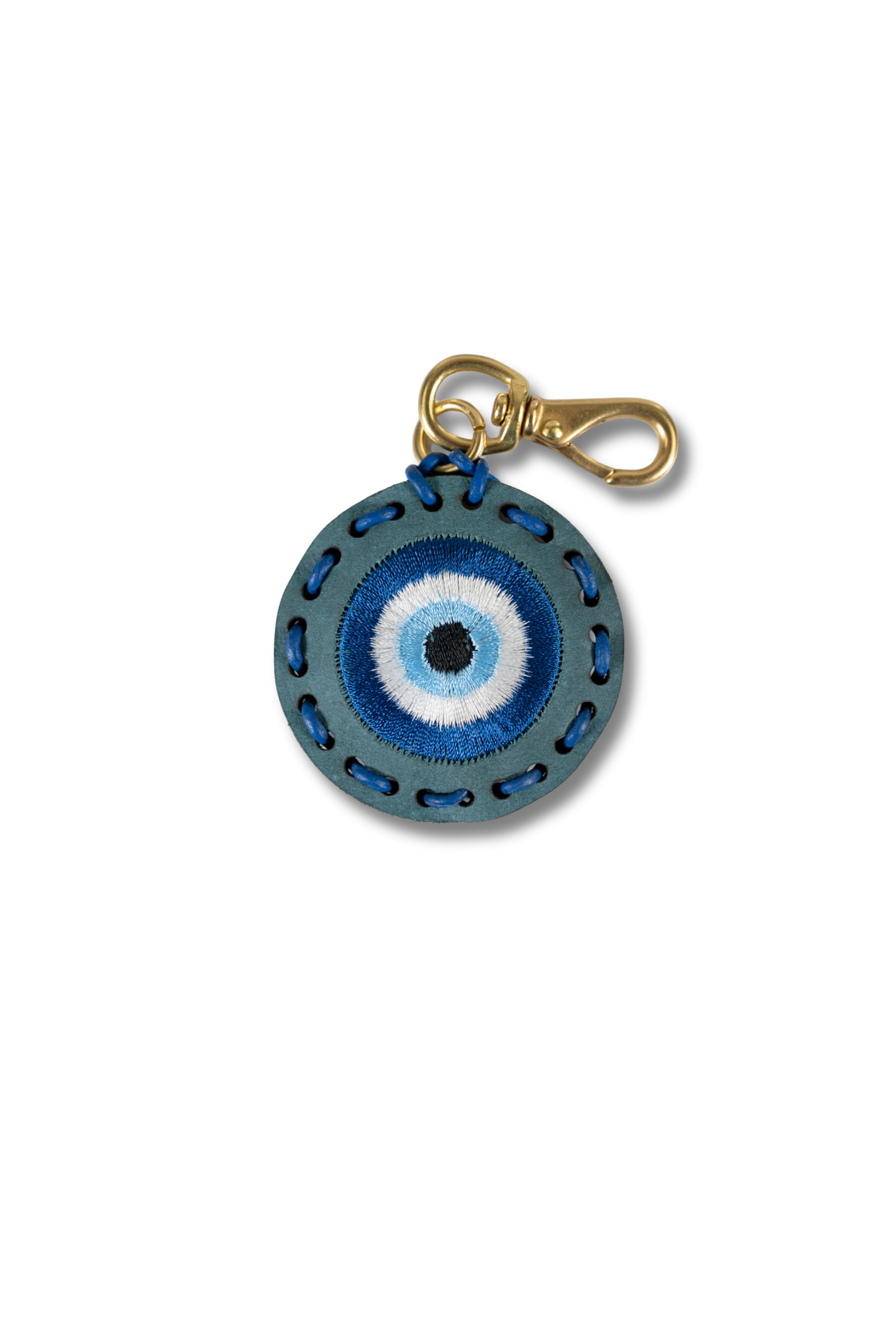 Small Circle Laced Charm - Evil Eye