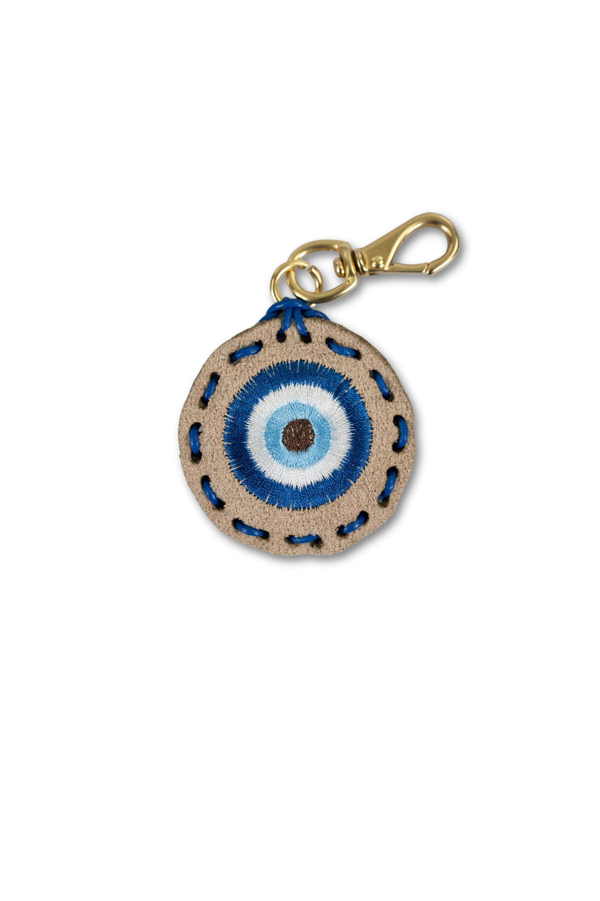 Small Circle Laced Charm - Evil Eye