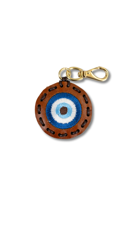 Small Circle Laced Charm - Evil Eye