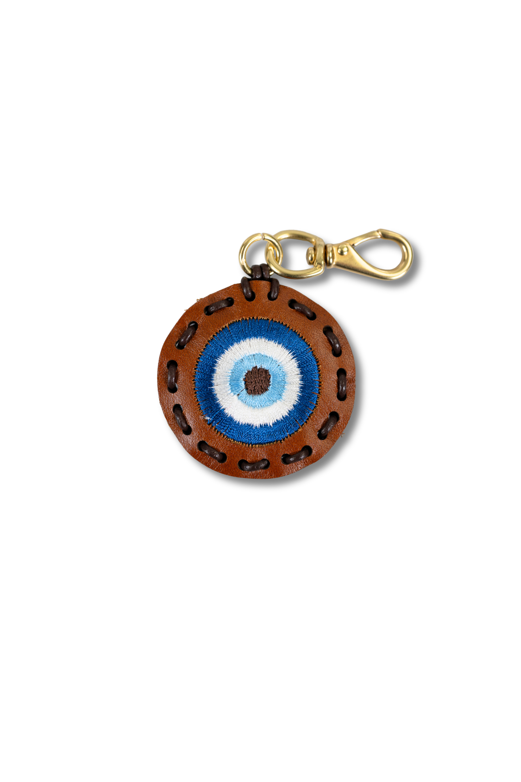Small Circle Laced Charm - Evil Eye