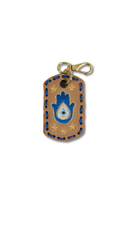 Small Laced Dog Tag - Hamsa