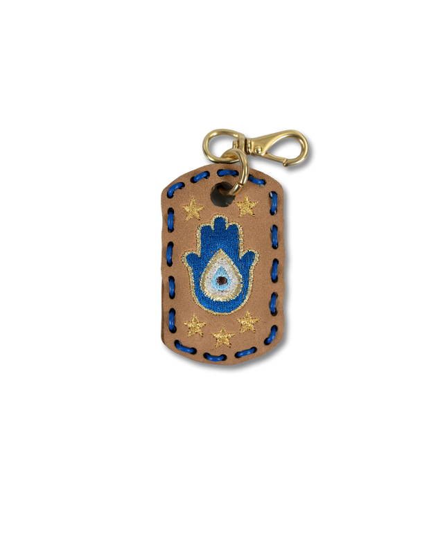 Small Laced Dog Tag - Hamsa