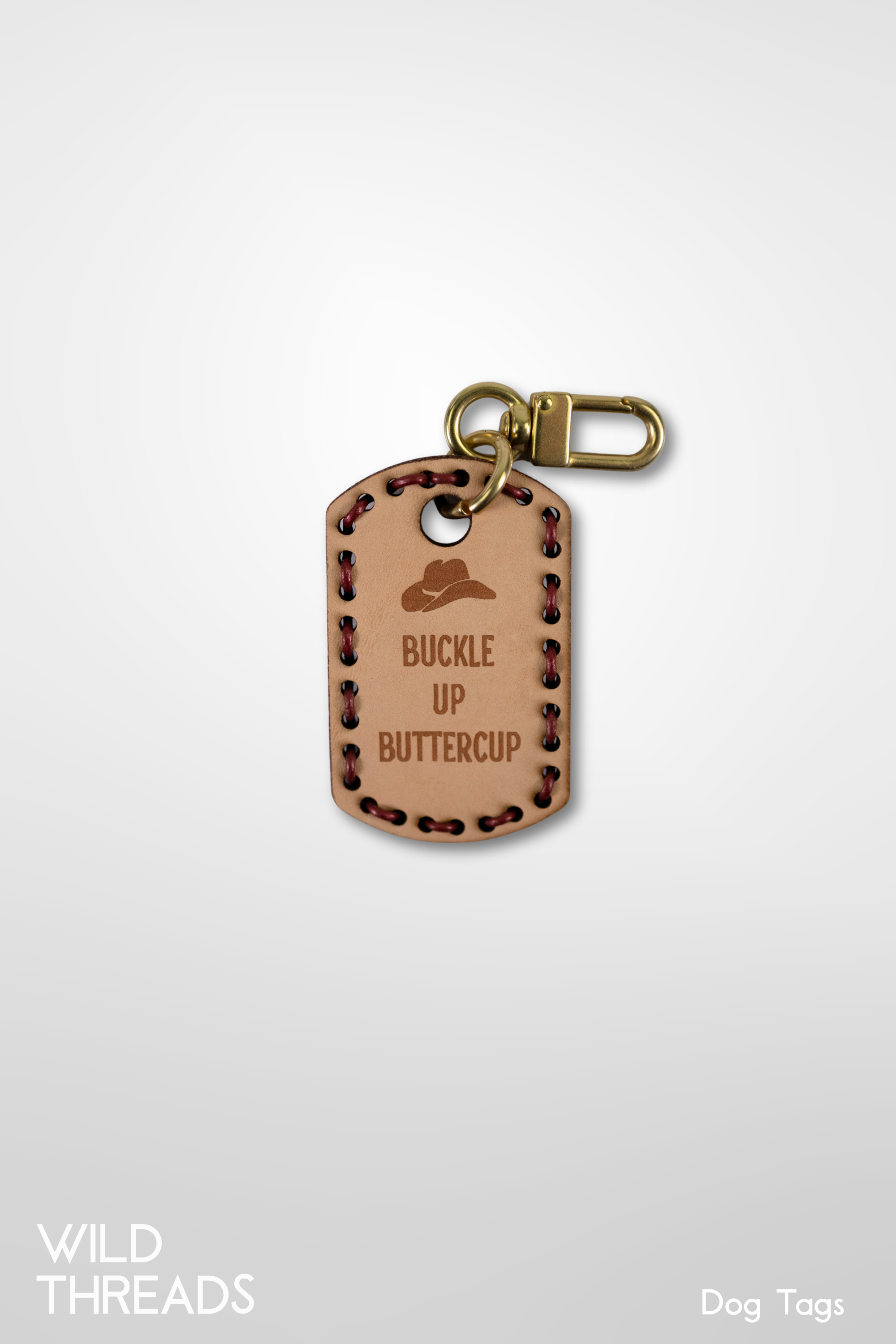 Buckle Up Buttercup - Dog Tag