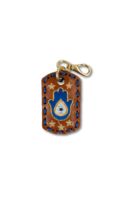 Small Laced Dog Tag - Hamsa