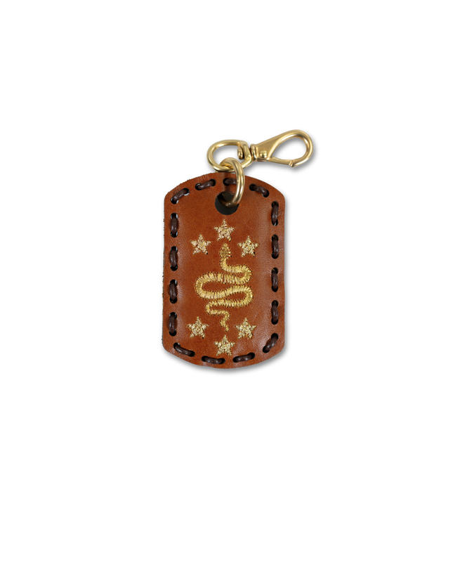 Small Laced Dog Tag - Snake