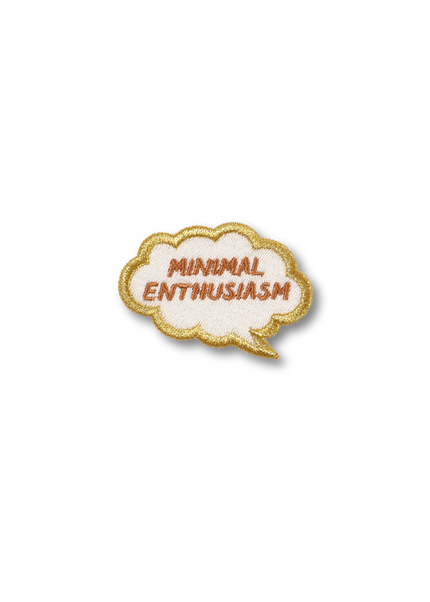 Minimal Enthusiasm - Thought Bubble Patch