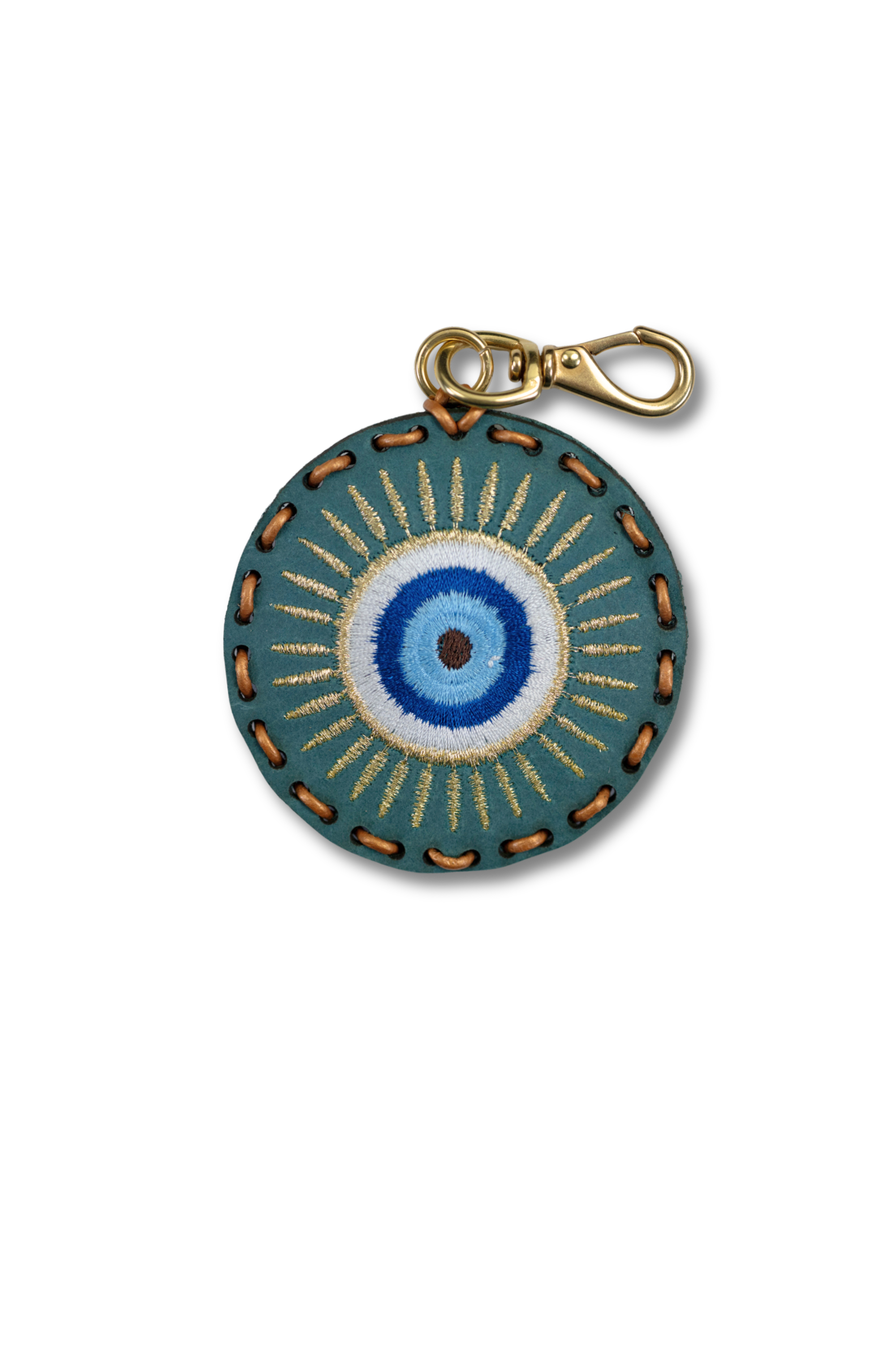 Large Circle Laced Charms- Evil Eye