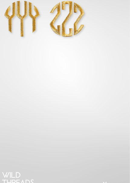 Laced Monogram Circle 3 Letters