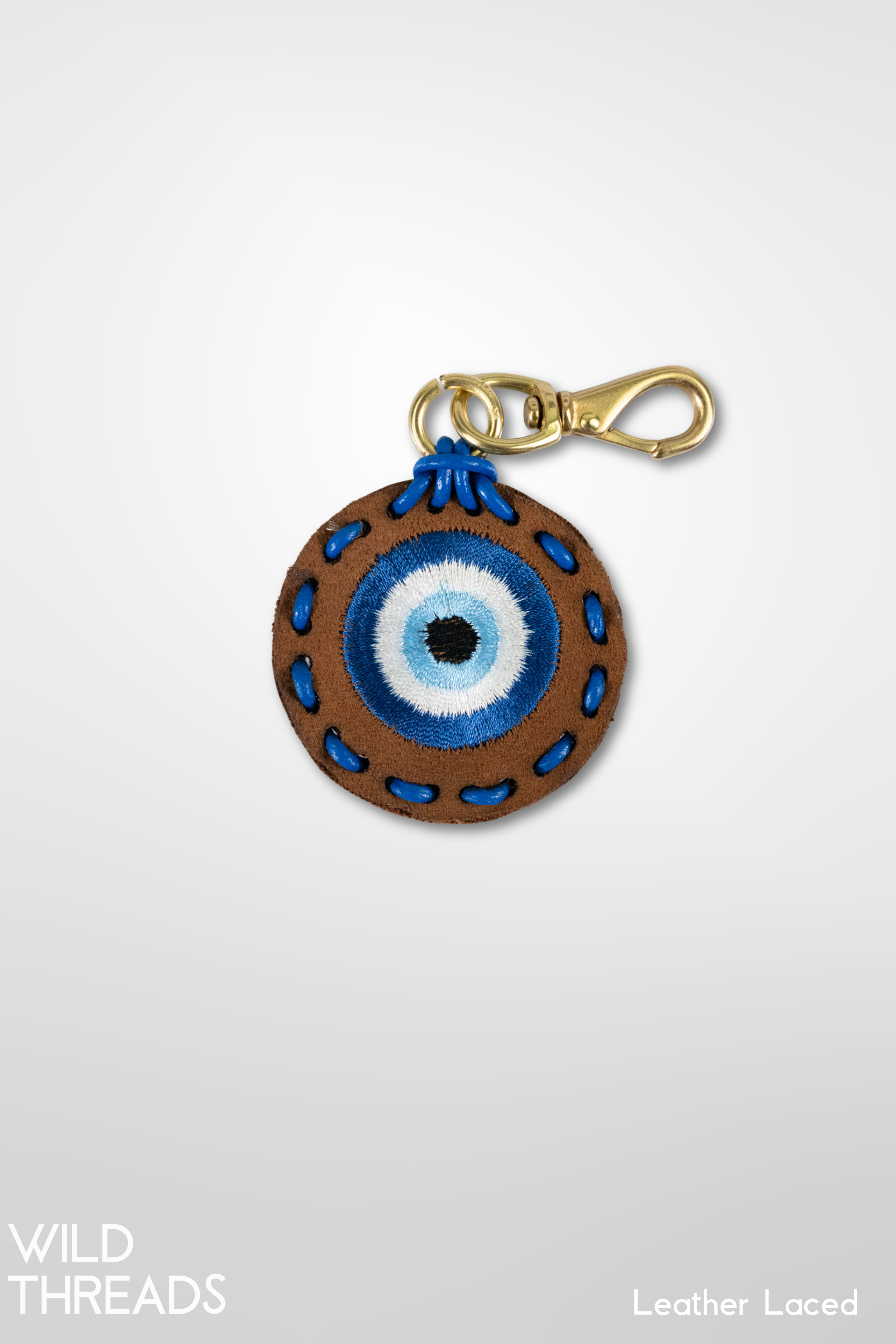 Small Circle Laced Charm - Evil Eye
