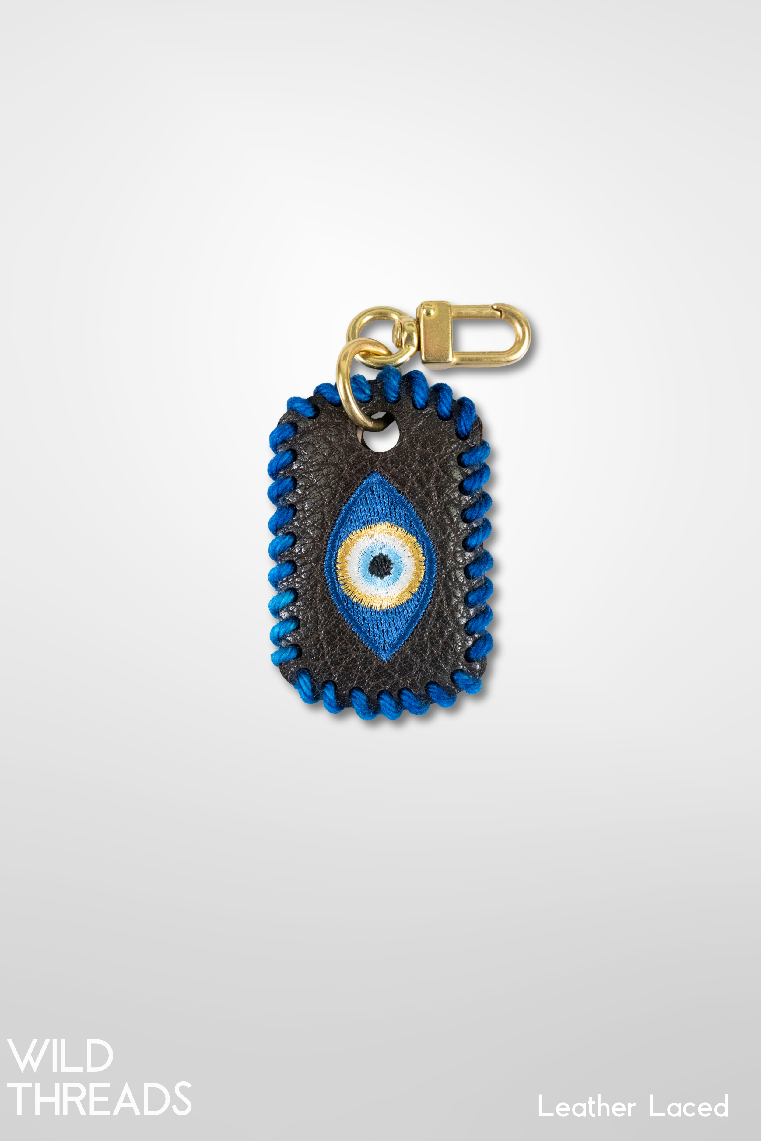 Small Laced Dog Tag - Evil Eye