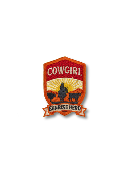 Cowgirl Sunrise Herd Patch