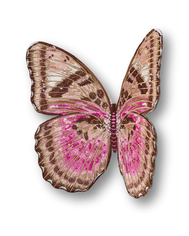 Pink Forrester Butterfly Patch