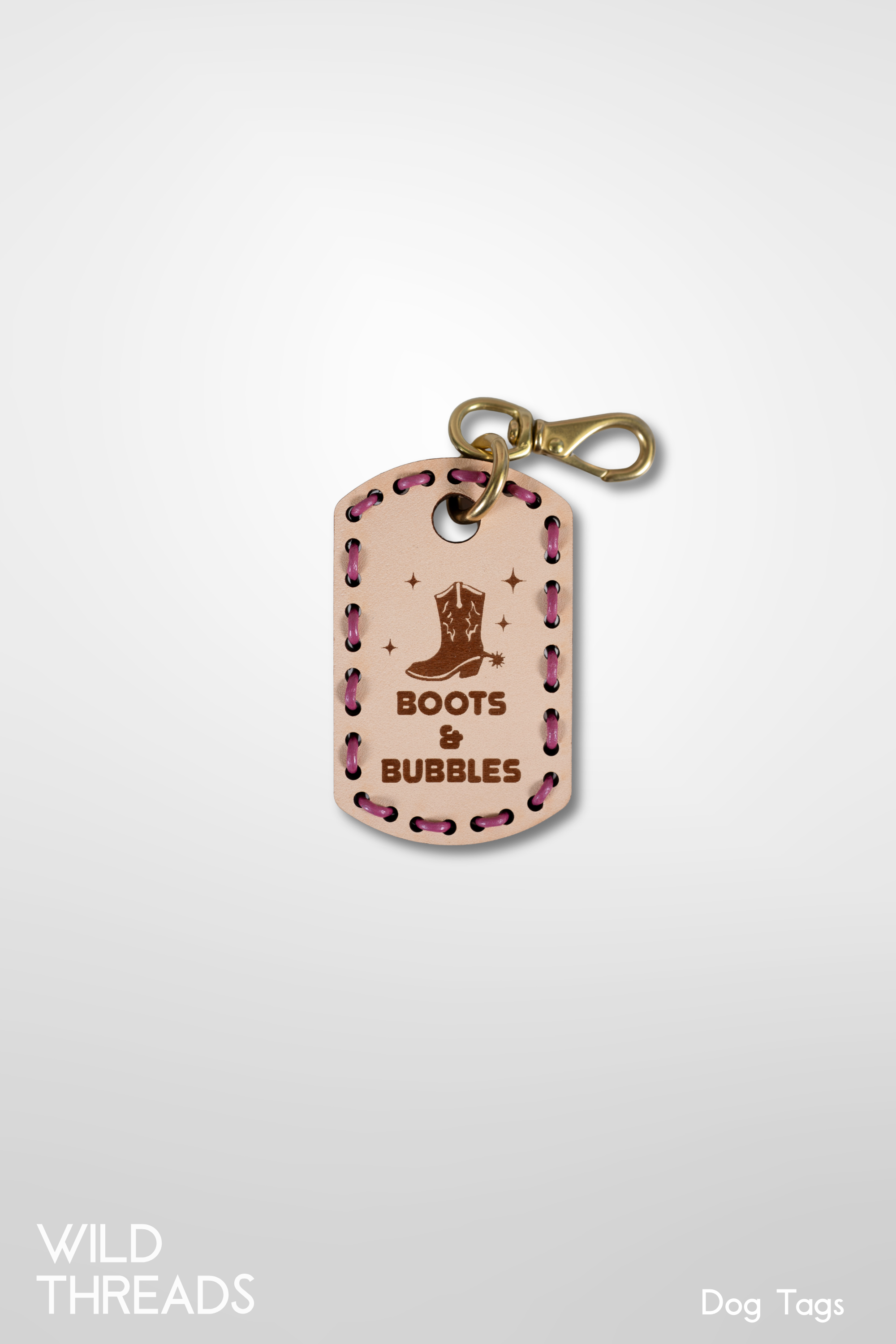Boots & Bubbles- Dog Tag
