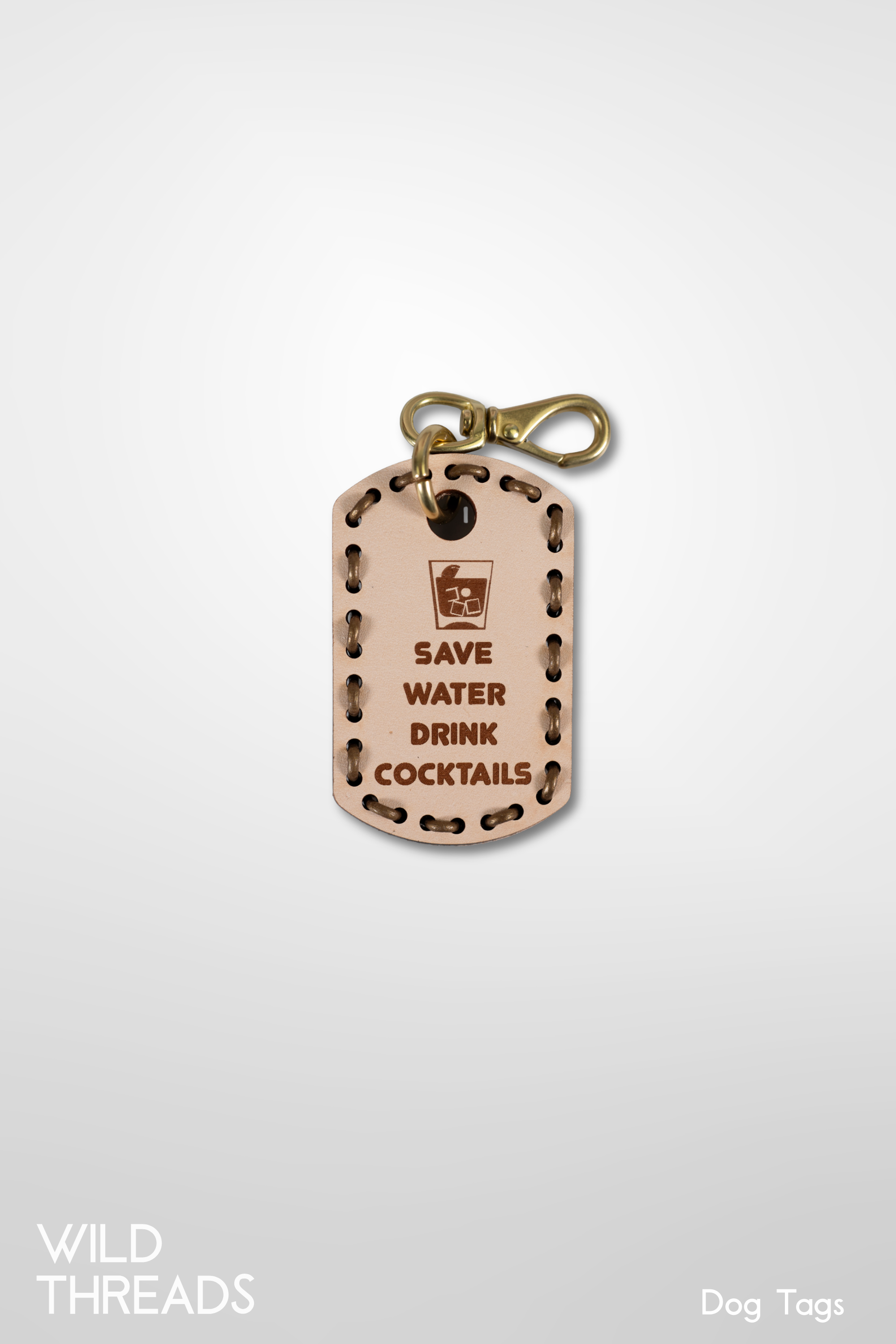 Save Water Drink Cocktails - Dog Tag