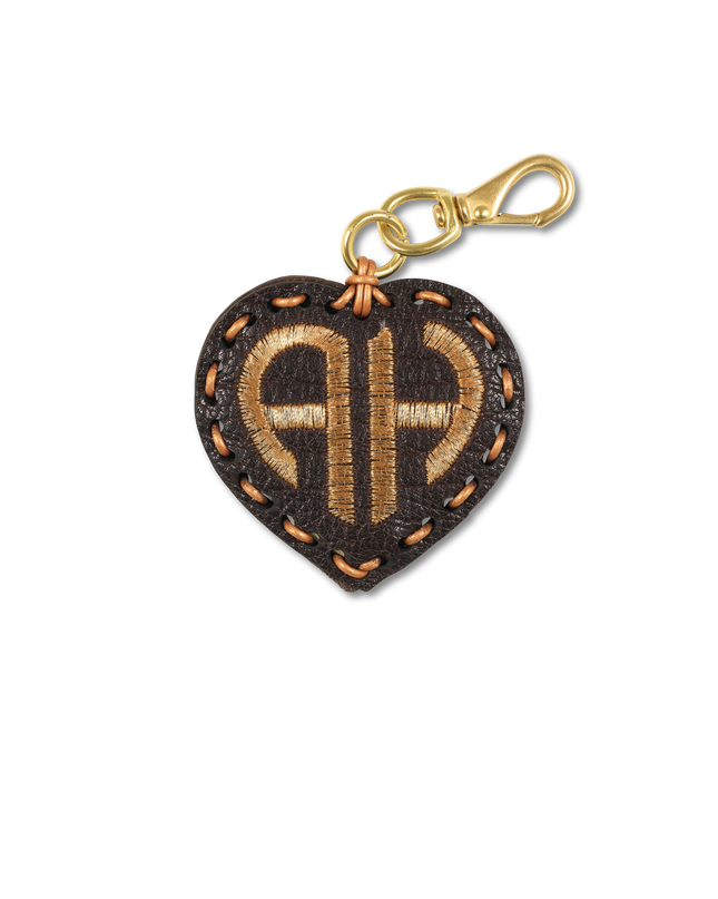 Laced Monogram Heart 2 Letters