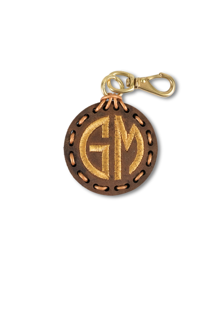 Laced Monogram Circle 2 Letters