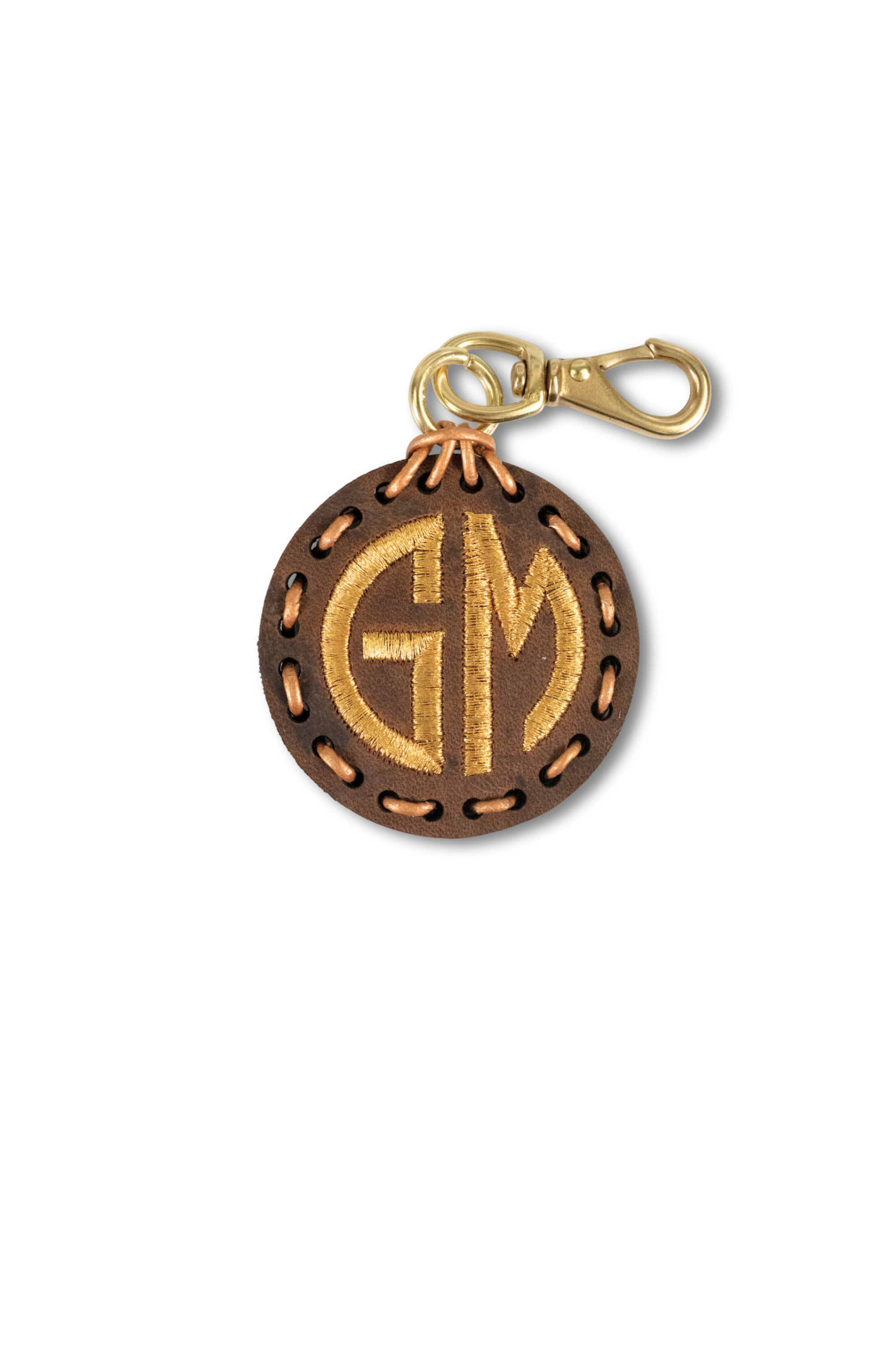 Laced Monogram Circle 2 Letters