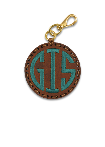 Laced Monogram Circle 3 Letters