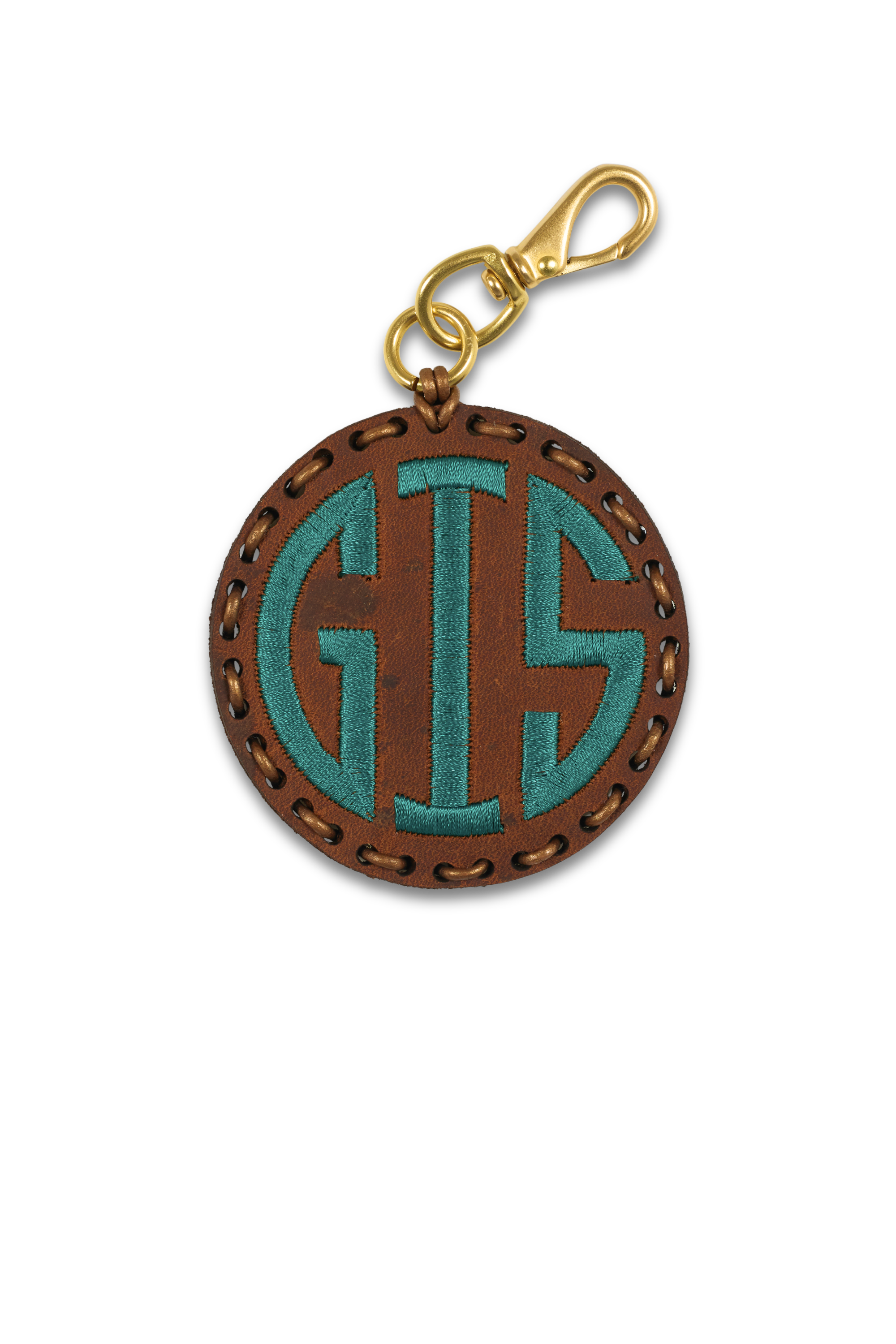 Laced Monogram Circle 3 Letters