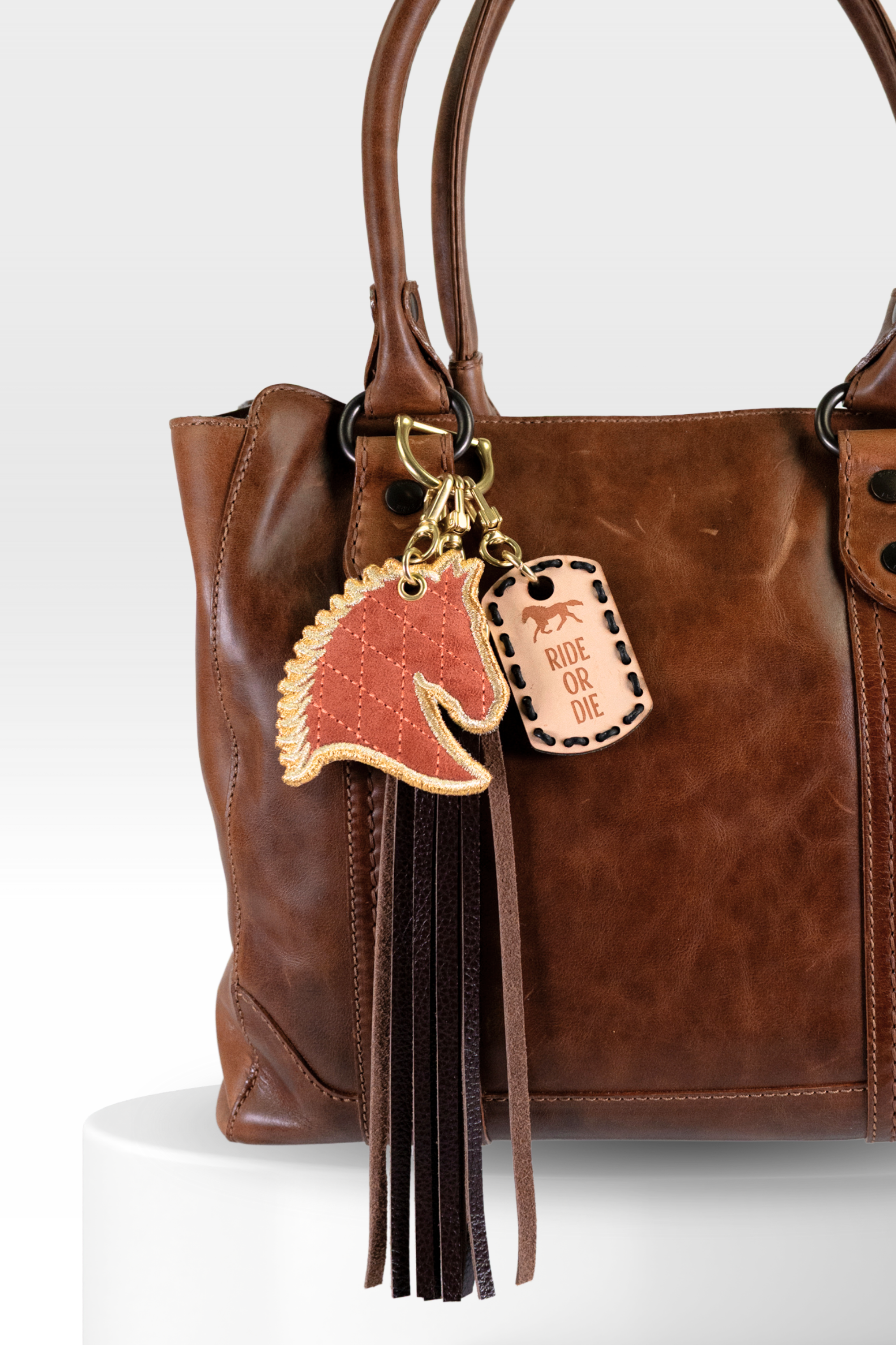 Ride or Die Dog Tag with Cavalier Stack