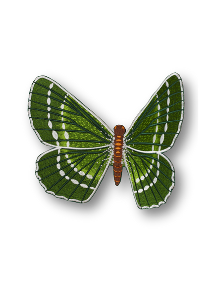 Green Papillon  Butterfly Patch