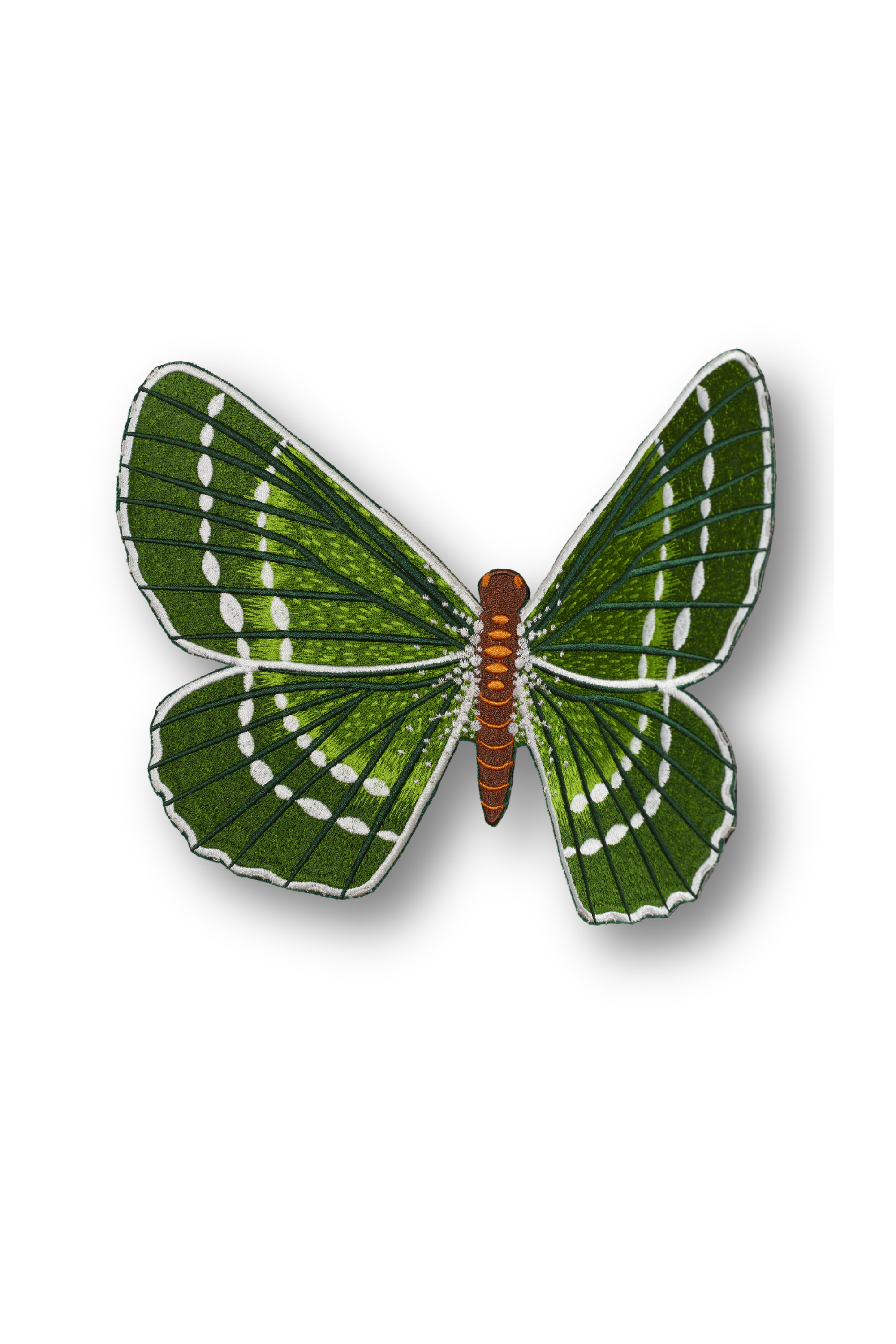 Green Papillon  Butterfly Patch