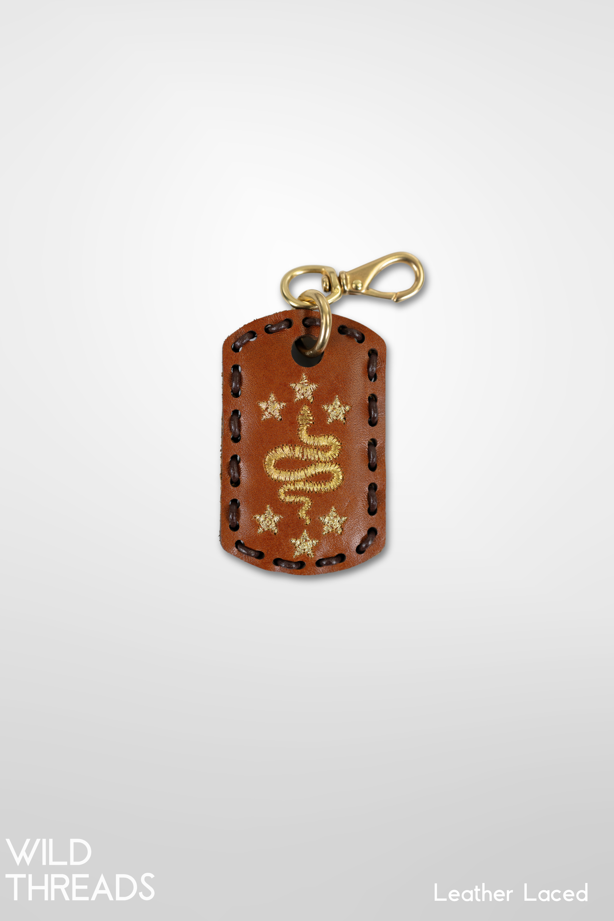 Small Laced Dog Tag - Snake