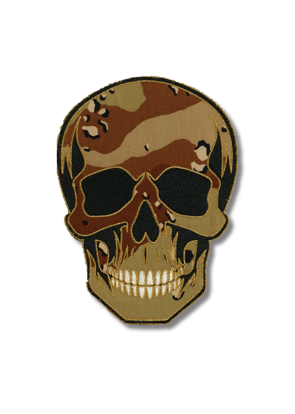 Desert Camo Skull Patch