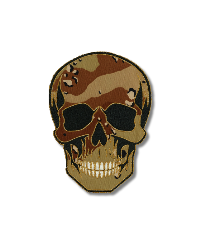 Desert Camo Skull Patch