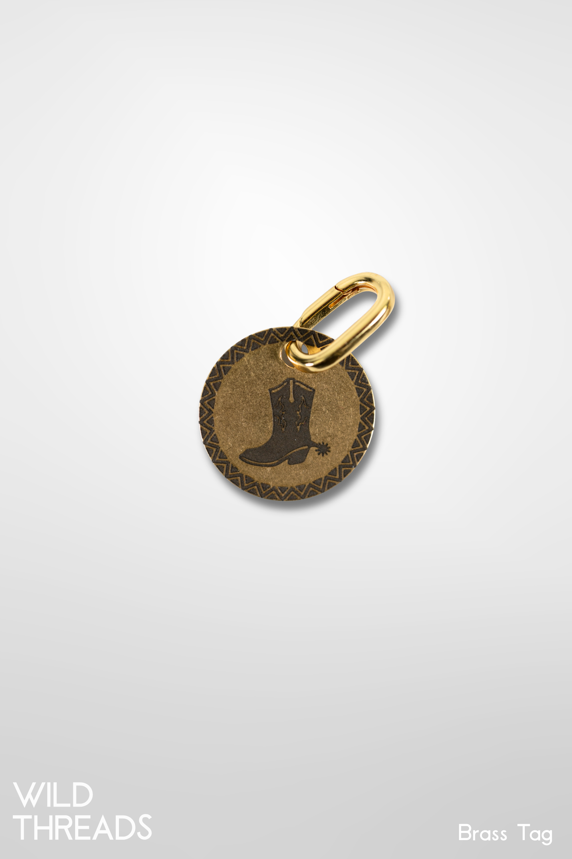 Boot - Brass Tag