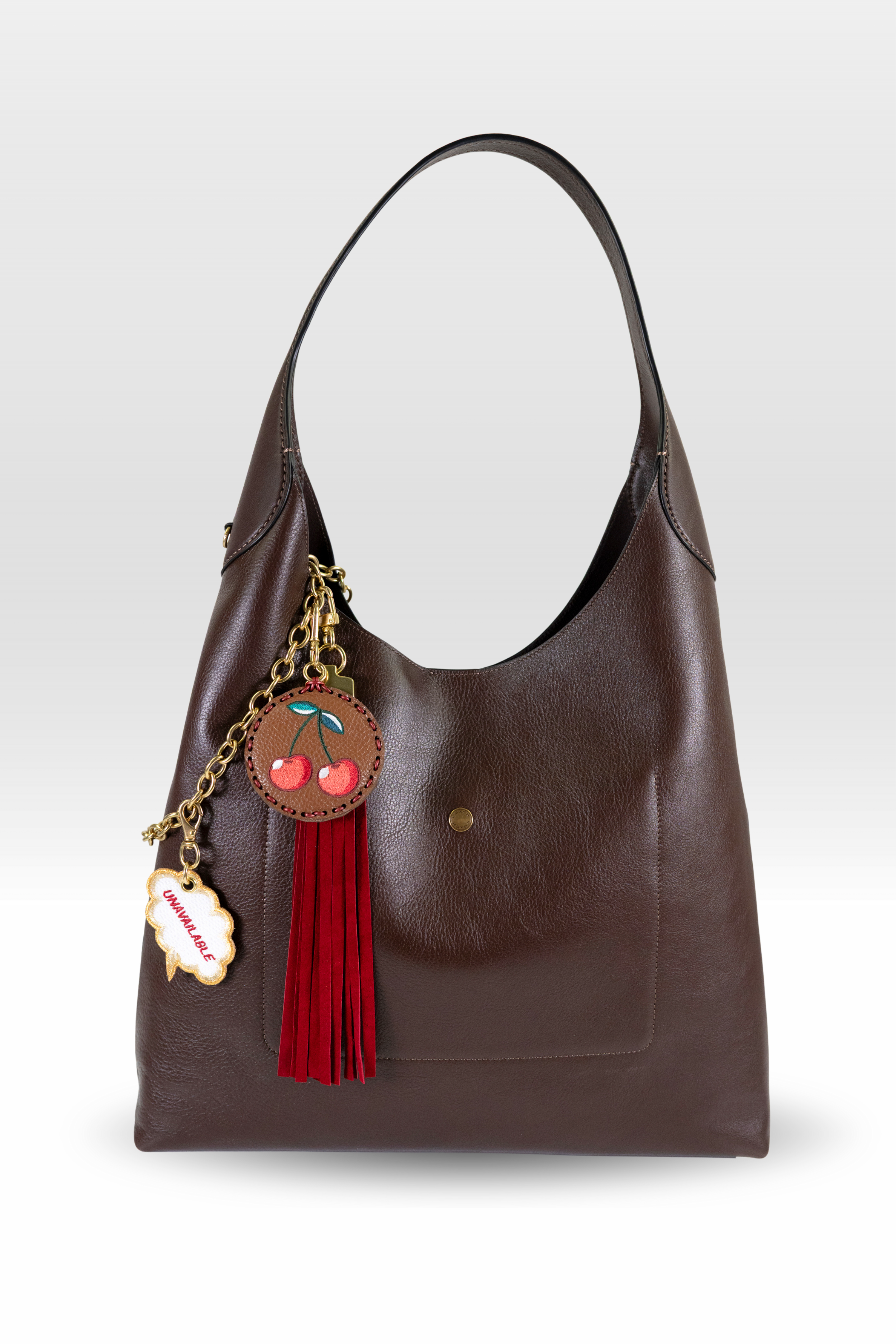 Leather Cherry with Unavailable Charm Stack