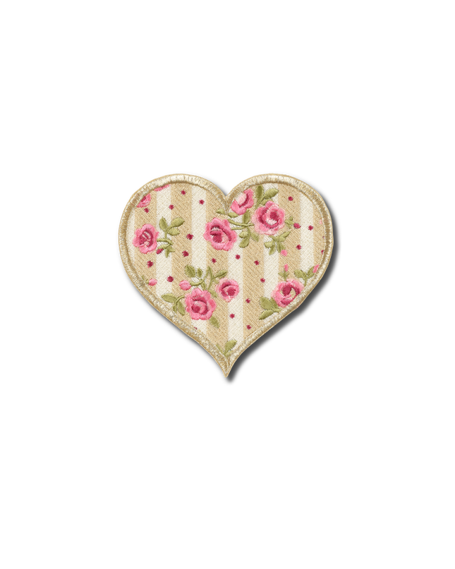 Rose Garden Heart Patch