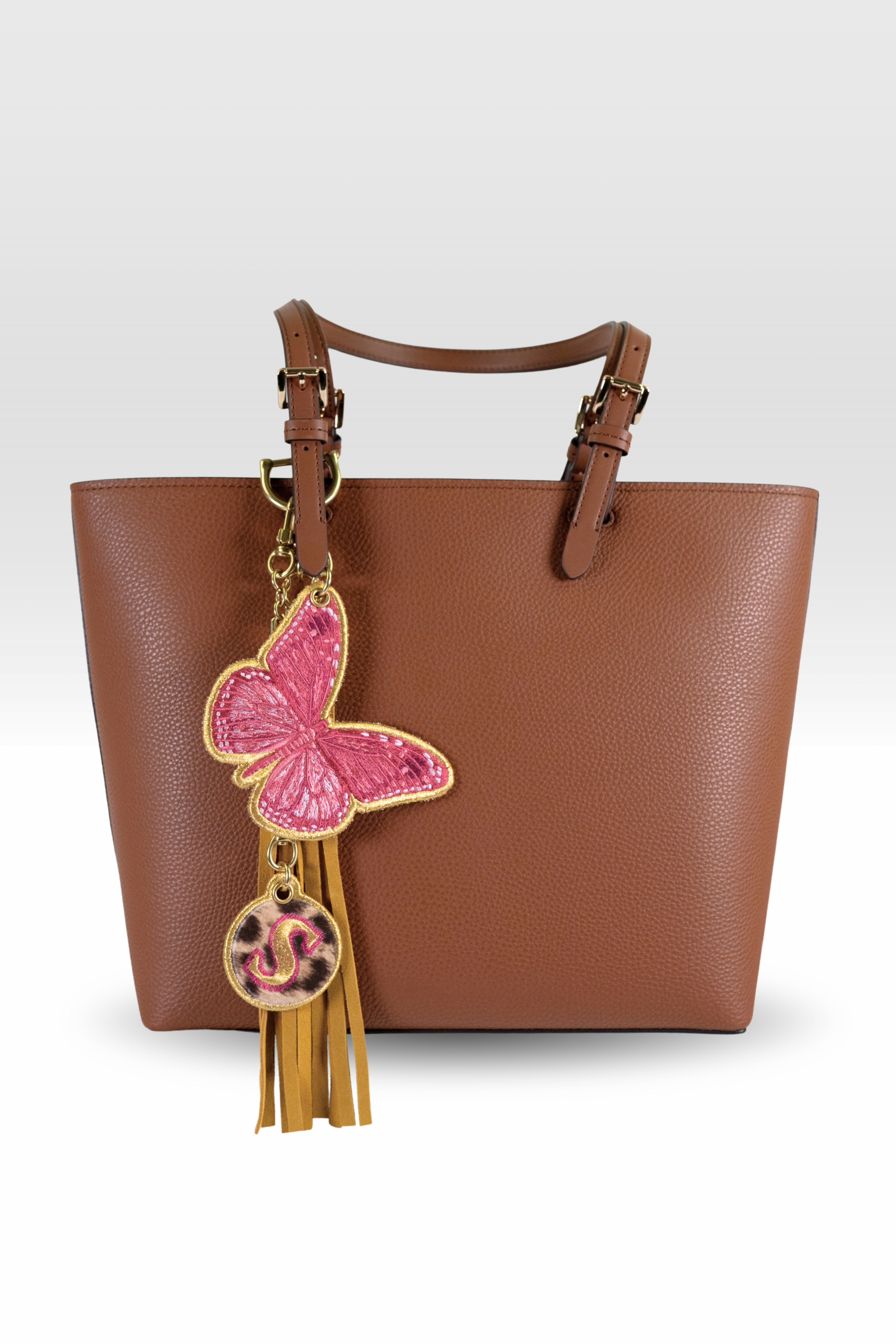 Monarch with Cheetah Monogram Stack