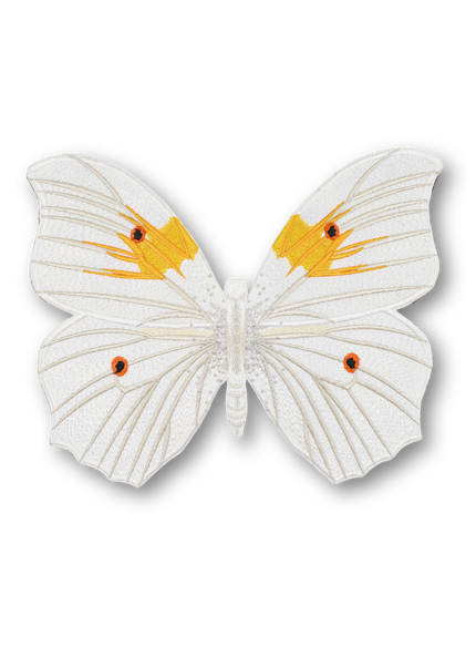 White Angel Butterfly Patch
