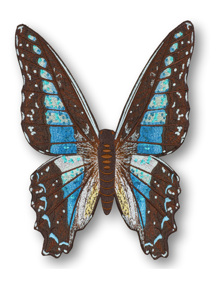 Blue Bottle Butterfly Patch