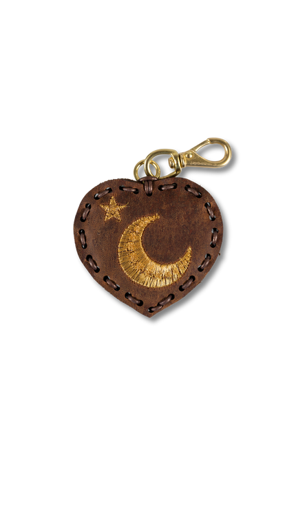 Small Laced Heart - Moon & Star