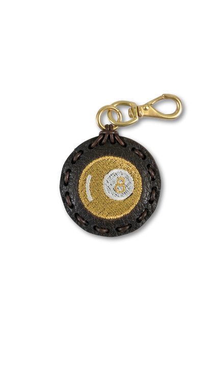 Small Circle Laced Charm - 8 Ball
